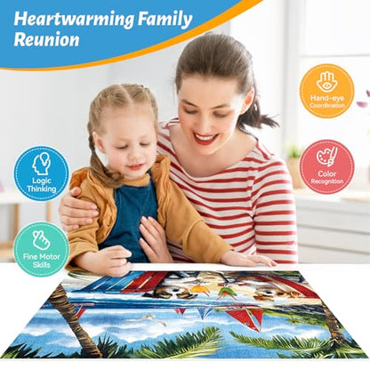 300 Piece Jigsaw Puzzle for Adults, Kids, and Seniors – Cute Dogs Puzzle, Large Pieces, Eco-Friendly Recycled Cardboard, Perfect Family Activity and Gift Idea (20.5 x 15 in)