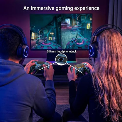 Wireless Controller for PS5, Compatible with PS5/Pro/Slim/PC, Replaces the PS5 Controller with Hall-Effect Joysticks, Hall-effect Triggers, 6-Axis Gyros, Dual Vibration And Turbo, 3.5mm Audio Jack/Speaker, Blue - color: Blue