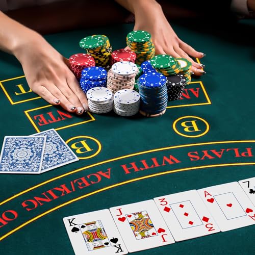 Plastic Playing Cards Waterproof Cards Poker Card 2 Pack Playing Card Large Print for Adults Seniors, Deck of Card Set Poker Cards for Beach Trip Pool Party Games (Blue) - color: Blue