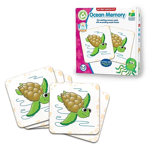 The Learning Journey My First Memory Game - Ocean Memory - 20 Card Matching Memory Game - Educational Toddler Gifts for Boys & Girls Ages 2 and Up, Multicolor - style: Ocean