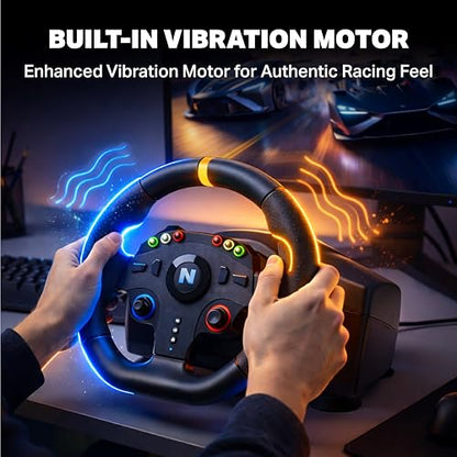 Nitho Drive Pro ONE V24 Racing Wheel with Pedals, 270° Gaming Steering Wheel Compatible with PC, PS4, Xbox One, Xbox Series X|S and Switch, Driving Simulator for Racing Games