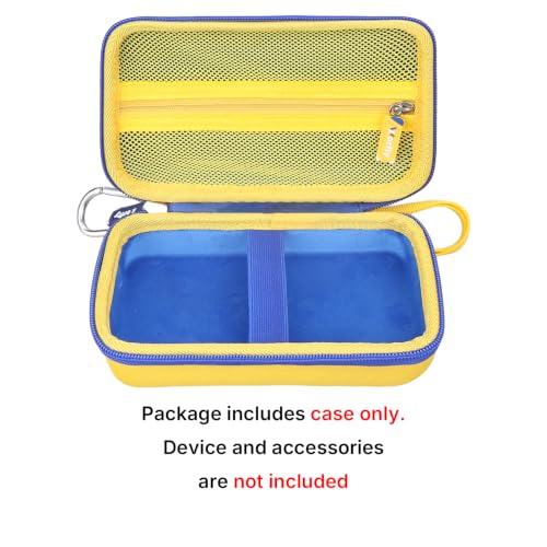 worfty Case for Retroid Pocket Classic/ Retroid Pocket Flip 2 Retro Game Console - Hard Travel Protective Carrying Storage Bag (Blue&Yellow) - color: Blue&Yellow