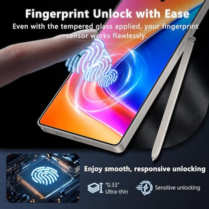 JZG 3 Pack for S25 Ultra Tempered Glass Screen Protector | Fast Alignment Tool, Fingerprint Compatible, Anti Scratch, High Clarity, Bubble Free - size: For Samsung Galaxy S25 Ultra