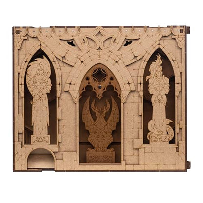 Towerrex DND DM Screen Dragonheart with Dice Tower, Initiative Tracker, HR Tracker, Dungeon Master Screen for Role Playing Games, TTRPG Nerdy Gifts