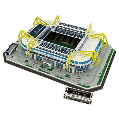 Classic Football Stadium Puzzle,3D Puzzle Soccer Club Venues,3D Paper Model Building Puzzle Kit, Soccer Stadium Souvenir Gift,Handmade Puzzle Ornaments，Cardboard Model (Signal Iduna Park) - color: Signal Iduna Park