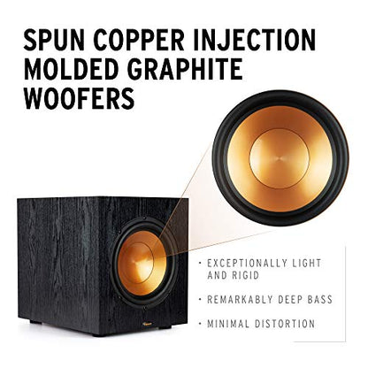 Klipsch SUB-100-BLACK Synergy Black Label Subwoofer Speaker Pair (2018) - style: Dual