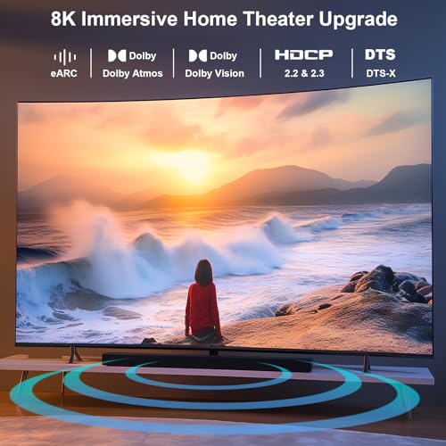 BENFEI 8K HDMI to HDMI Cable, Certified Ultra High Speed HDMI Cable 4K@240Hz, 8K@60Hz, HDMI 2.1, 6 Feet, 48Gbps, Aluminum Shell, Nylon Braided - size: 6 Feet