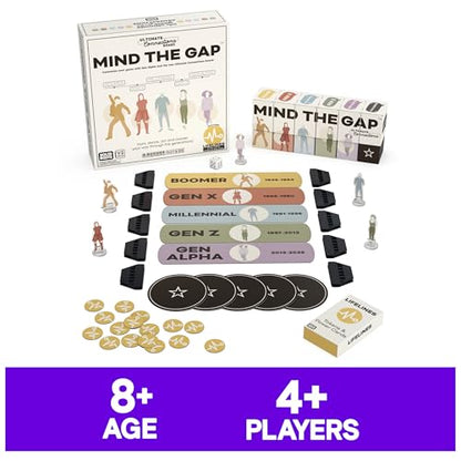 Spin Master Games, SolidRoots Mind The Gap Ultimate Connections, Amazon Exclusive, Trivia for Generations, Family Game Night, 4+ Players, Stocking Stuffer Gift Ideas for Ages 8 & Up