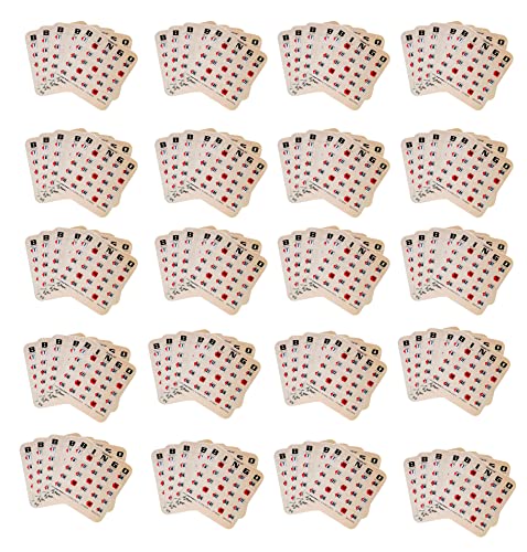 Regal Bingo Bulk Bingo Cards with Sliding Windows - Reusable Large Print Bingo Game Cards for Adults Large Group - 200 Pack, Woodgrain - color: Woodgrain, size: 200 Cards