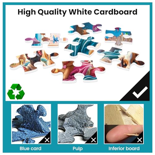 500 Pieces Puzzle for Adults Puzzle Dog Room Jigsaw Puzzle 500 Pieces | Recycled Cardboard Jigsaw Puzzles for Adults Family Challenging Game Home Decor Gift Toy for Teens Seniors 20.5*15 inch - style: Roomdog
