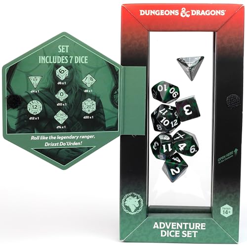 D&D Adventure Dice (Legend of Drizzt) - style: Legend of Drizzt