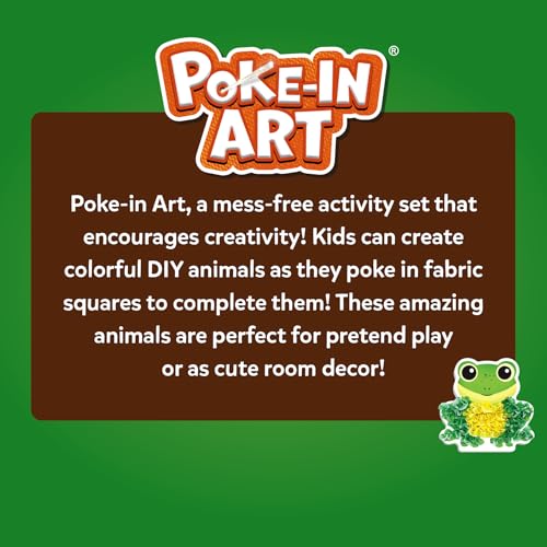 Skillmatics Poke-in Art – Animals, Mess-Free DIY Wood Craft Kit for Kids | Creative Fine Motor Activity, Pretend Play & Room Decor, Gift for Girls & Boys Ages 4, 5, 6, 7, 8, 9 - style: 4. Animals