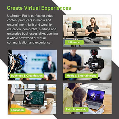IOGEAR Upstream Pro Video Production Switch (TAA) 1080p @30/4K Portable/Mobile Video Production Switch 3xHDMI Inputs Stream Ready No PC Required Streaming Video Capture, Audio Mixer iPad app Enabled