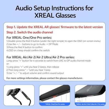 AR Glasses Adapter for Steam Deck/Switch 2/ROG Ally X, 4K@60Hz/2K@120Hz, 100W PD Charging, 10Gbps Data, No Dock Needed, for XREAL/Rokid, iPhone 17/16/15 Pro/iPad/Laptop, - color: Black & Orange