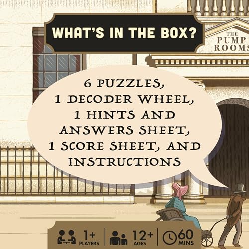 Ridley's Timescape: Jane Austen- Escape Room Game - Travel Back in Time to Help Jane Solve the Crime -Re-Playable and Re-Giftable - Date Night Favorite - 1+ Players for Ages 12+ and 90 Minute Playtime - style: Jane Austen