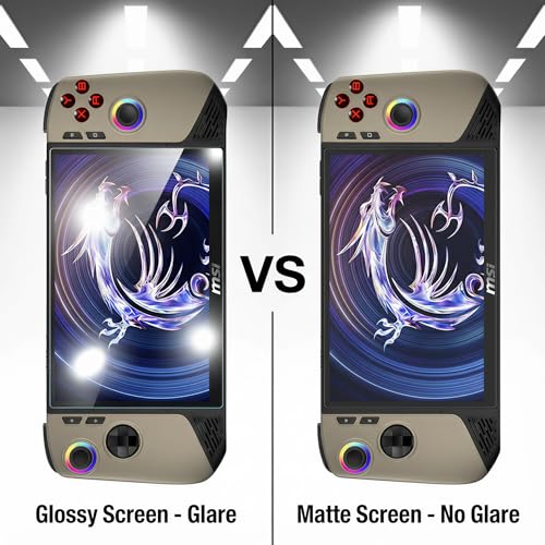 [Matte 2 Pack] 9H Tempered Glass Screen Protector Compatible with 2025 MSI Claw A8/ Claw 8 AI+ A2VM Handheld Game Console (8 inch), Anti-Scratch, Anti-Fingerprint, Bubble-Free - color: Matte