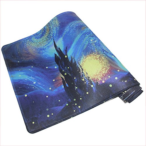 LIEBIRD® Extended XXXL Gaming Mouse Pad - Dimension - Portable with Extended XXL Size - Non-Slip Rubber Base - Special Treated Textured Weave with Precision Control (Starry Night) - color: Starry Night
