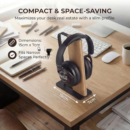 Headphone Stand for Desk, Weighted Base Headset Holder for AirPods Max Sony Bose Beats Sennheiser, Stable Gaming & Studio Earphone Rack, Light - color: LIGHT