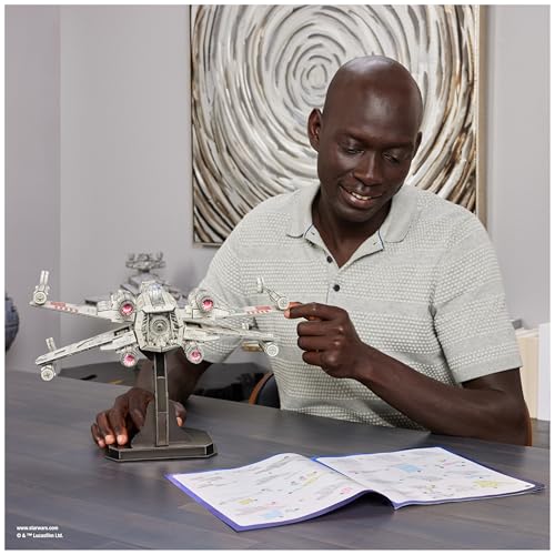 4D Build, Star Wars T-65 X-Wing Starfighter 3D Model Kit, Star Wars Collectible & Desk Décor, Adult Puzzle, Gift Ideas for Ages 12 & Up - style: T-65 X-Wing Starfighter 160 pcs