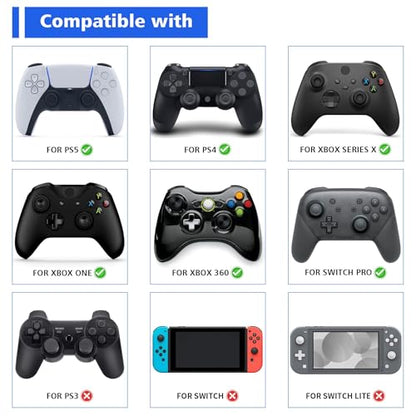 PlayVital Cute Thumb Grip Caps for Nintendo Switch 2 Pro, Switch Pro Controller, Joystick Caps Cover for ps5, Edge, ps4, Xbox Series X/S, Xbox One, Elite Series 2 Controller - Taiyaki Kitten - color: Taiyaki Kitten