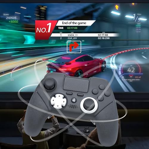Eagolloar Wireless Elite Controller Compatible for PS4, Modded Game Controller with Back Paddles Support Programming