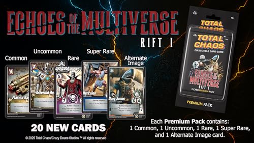 Total Chaos CCG: Echoes of the Multiverse Rift I Premium 5-Card Pack