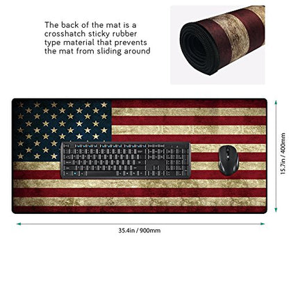 XXL Professional Large Mouse Pad & Computer Game Mouse Mat (35.4x15.7x0.1IN, 90x40 US) - color: 90x40 US, size: 35.4x15.7x0.1IN