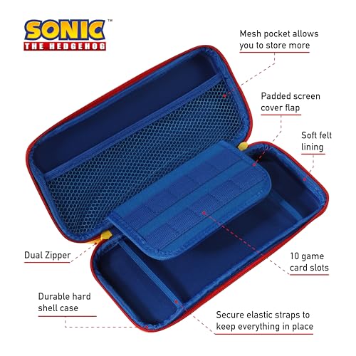 Sonic the Hedgehog - Nintendo Switch Case, Controller Grips, Hard Shell