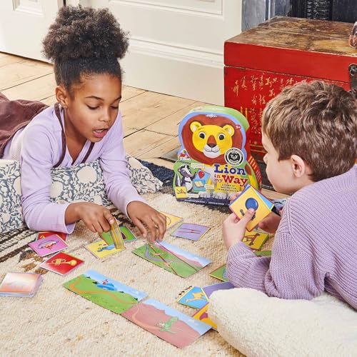 eeBoo Lion in My Way Game - Award Winning Cooperative & Imaginative Problem Solving Game, Screen-Free Fun for 2-4 Players, Kids Ages 5 and up - style: Lion in My Way