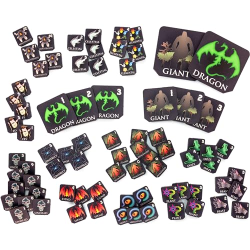 C4Labs D&D Monster Tokens | 78 Tokens | Full Color | 1/8” Wood | RPGs, TTRPGs, Pathfinder, DND