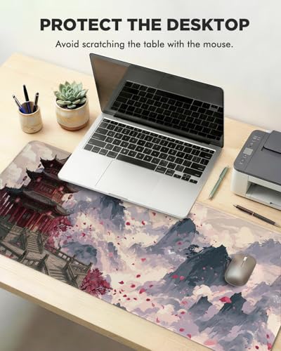 Mouse Pad, Desk Mat, 31.5x11.8in Large Mousepad, Fairyland | Desk Pad with Stitched Edge & Rubber Non-Slip Bottom, Gaming Mouse Pad, Extended Mousepad for Home, Office - color: Fairyland