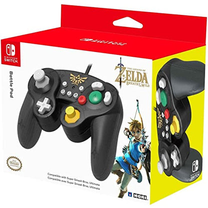 HORI Nintendo Switch Battle Pad (Zelda) GameCube Style Controller - Nintendo Switch - style: Zelda