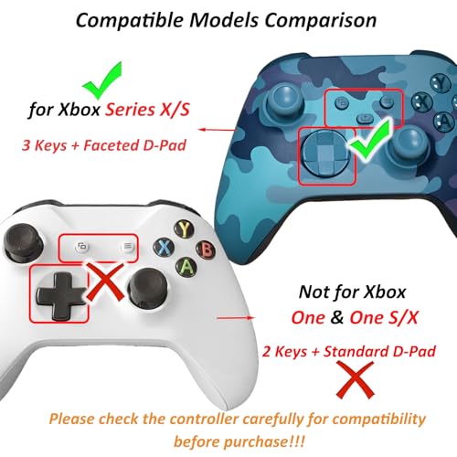 4 Pcs Battery Back Cover for Xbox Series X/S Controller[NOT for Xbox One & One X/S],Battery Back Shell Covers,Replacement Battery Door Shell Repair Part Compatible with Xbox Series S/X(Black&White) - color: 2 Black+2 White