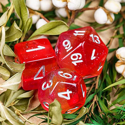 7PCS Lesbian-Pride Polyhedral DND Dice Set, Homosexual Flag D&D Dice for RPG and Other Table Games - color: Flag-lesbian-pride