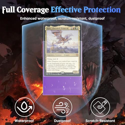 600ct Perfect Fit Sleeves, Perfect Fit Card Sleeves, Inner Sleeves MTG, Exact Fits Sleeve for Double-Sleeving, High Clarity Trading Card Sleeve for PKM, TCG, Gaming Cards