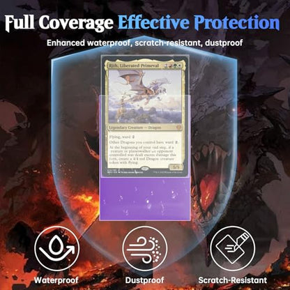 600ct Perfect Fit Sleeves, Perfect Fit Card Sleeves, Inner Sleeves MTG, Exact Fits Sleeve for Double-Sleeving, High Clarity Trading Card Sleeve for PKM, TCG, Gaming Cards