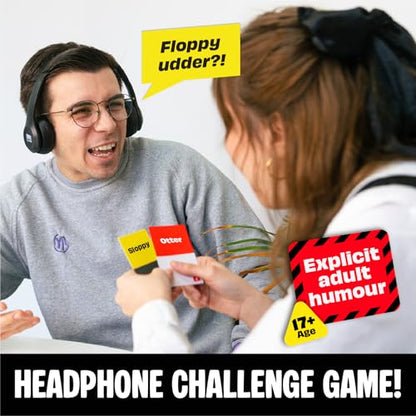 Lucky Egg Sorry What - Award Winning Lip Reading Friends Party Game Based On The Headphone Challenge TikTok Trend - 2+ Players 40,000 Funny Word Phrase Combinations Card Game for Friends - style: Adult Edition (Age 17+)