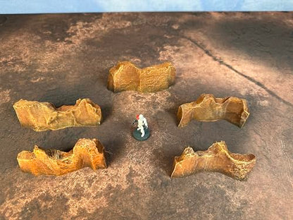 Natural Barriers - Miniature Tabletop Wargaming Terrain (Painted) (Hive) - color: Hive