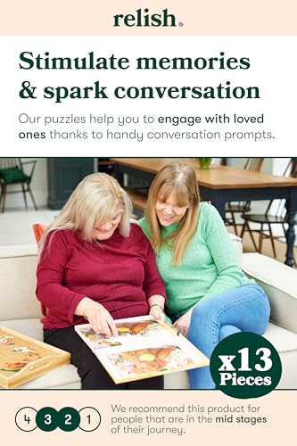 Relish Large Piece Puzzles for Seniors, 13 Piece Life of a Kitten Jigsaw Puzzle, Dementia Products for Elderly - style: Life of a Kitten