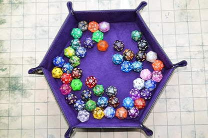 SmartDealsPro 50-Pack D20 20 Sided Dice Polyhedral Dice with Pouch for DND RPG MTG Table Game (D20, Mix Color) - color: Mix Color, style: D20