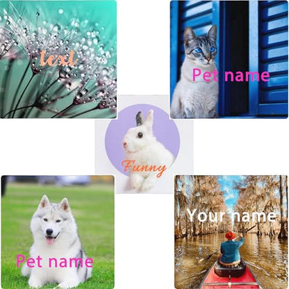 Custom Mahjong Mat with Photos Text, Personalized Design Mahjong Mat for Table, Noise Reduction Board Tile Games Mats, Unique Mah Jongg Mats, Customize Gifts for Mom Grandmom Wife Husband Friends - color: Diy