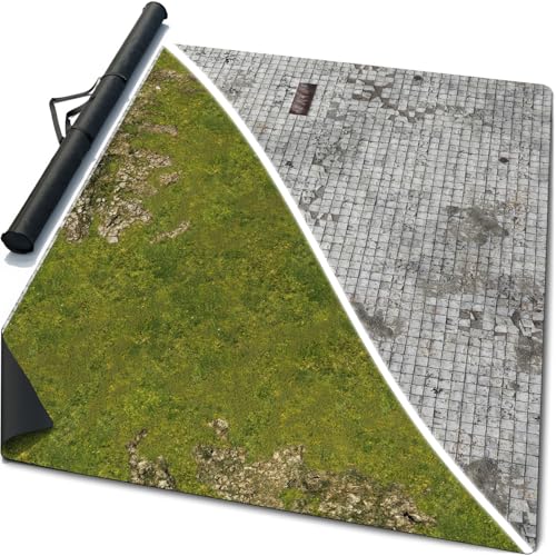 Warzone Studio 60 x 44 inch Double-Sided Rubber Battle Mat: Homeland + Los Duas + Bag