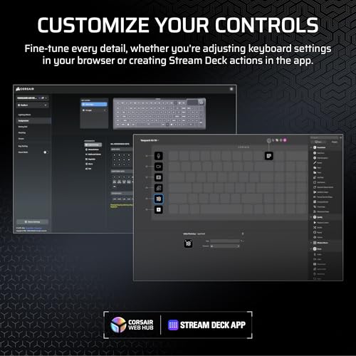 Corsair Vanguard AIR 99 Wireless RGB Gaming Keyboard – US QWERTY – White | 99% Layout, Low-Profile, Optical-Mechanical, OPX Switches, 8000Hz, Stream Deck Integration, Flashtap SOCD - color: White