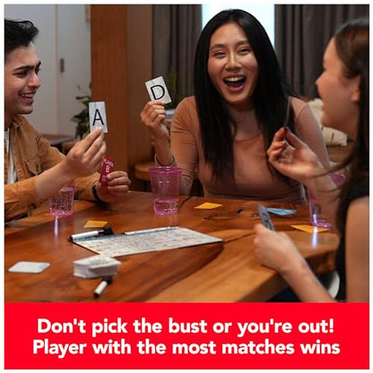 Spin Master Games, Draft’d, Competitive Drafting Party Game with Hilarious Prompts for College Nights, Football Watch Parties, Happy Hour Activity, for Teens & Adults, 3-5 Players, for Ages 14 & Up - style: Draft’d