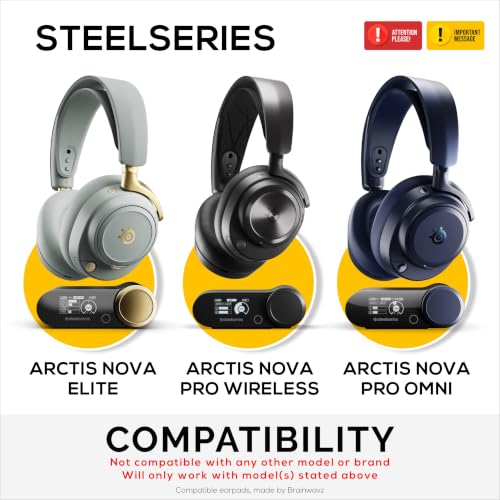 BRAINWAVZ Headphone Stand Designed for Steelseries Arctis Nova Pro, Elite and Pro Omni Wireless Headsets with Dock for the Wireless Base Station (HPS01) - color: HPS01