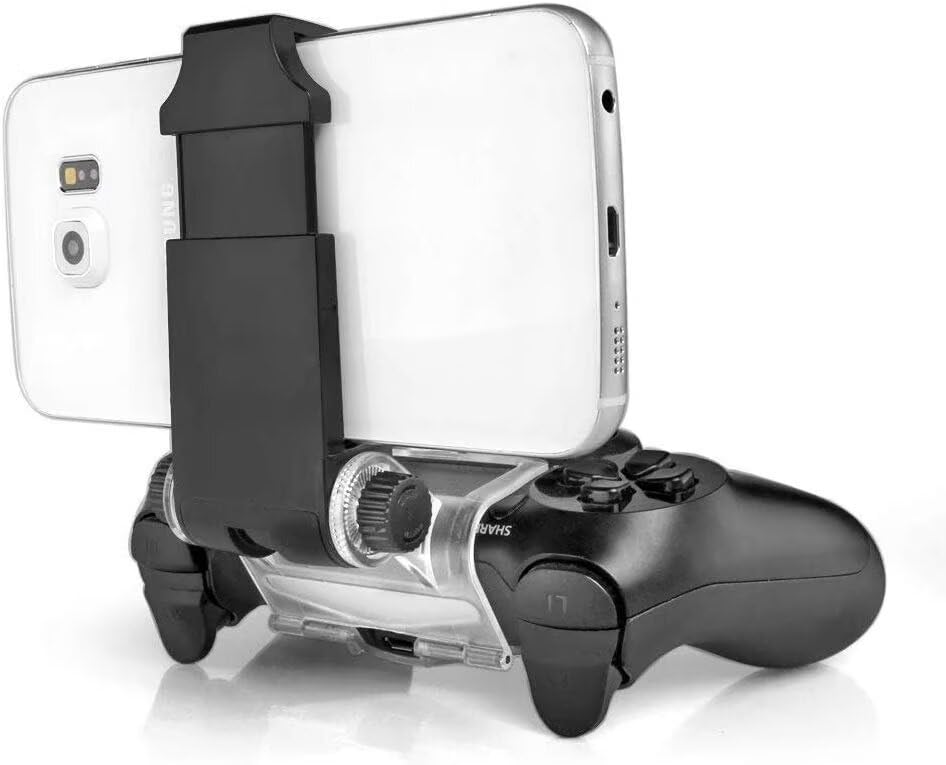 Mobile Phone Gaming Clip, Controller Phone Mount Support Holder Clamp for PS4/Xbox Series/Xbox One/Samsung Galaxy S8/iOS/Android-Maximum 6 inch Phone
