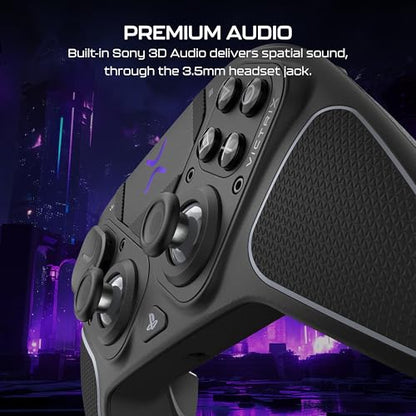 Turtle Beach Victrix Pro BFG Reloaded Wireless Gaming Controller for PS5 | PS5, PS4, PlayStation, PC, Modular, Fightpad Module, Hall-Effect Sticks, Triggers, 4 Remappable Buttons, Esports, Black - color: Black