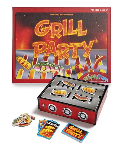 SimplyFun Grill Party - A BBQ Algebra Game for 3rd Grade Math - Engaging and Educational Math Games for Kids Ages 8-12 - 2 to 5 Players - Ages 8 & Up