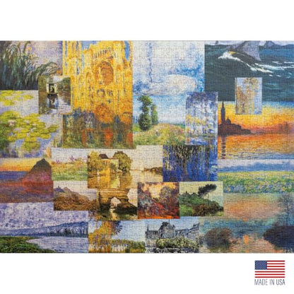 Claude Monet Impressions of Light Part 2, Premium 1000 Piece Jigsaw Puzzle for Adults, Glare-Free, Soft-Touch Puzzles, Made in USA, Puzzle Lovers Gift Ideas, 26.6" x 19.25" - color: Claude Monet Impressions of Light, Part 2