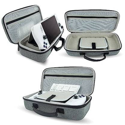 Voikoli Protective Eva Hard Shell Case Compatible with Asus Rog Alloy 7''2023/Asus Rog Ally X 2024,Shockproof,Stylish and Durable (Grey) - color: Grey